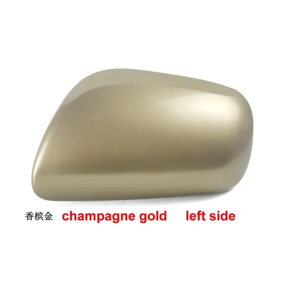 1pcs gold left-For Toyota Corolla 2007 2008 2009 2010 - 2013 Car Accessories Rearview Mirror Cover Mirrors Housing Shell without Lamp Type