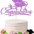 thumbnail image 1 of 1pcs graduation cake topper,congratulations cake topper, 2026 High School/College/Senior Graduation Party Decorations Supplies,Congrats Grad Cake Decor(Purple), 1 of 7