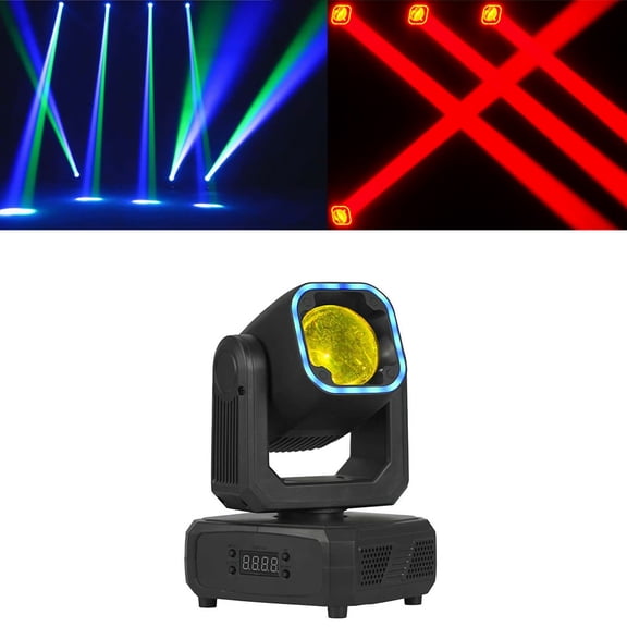 1pcs/lot 60W LED Mini Moving Head Beam with Light Ring 15x5050 SMD Strip DMX Sound Activated Party Light
