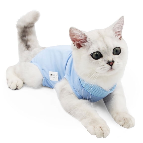 1Pcs Pet Clothing Cat Spay/Neuter Suit Weaning Postoperative Suit Recovery Suit Mother Cat Postoperative Rehabilitation - S