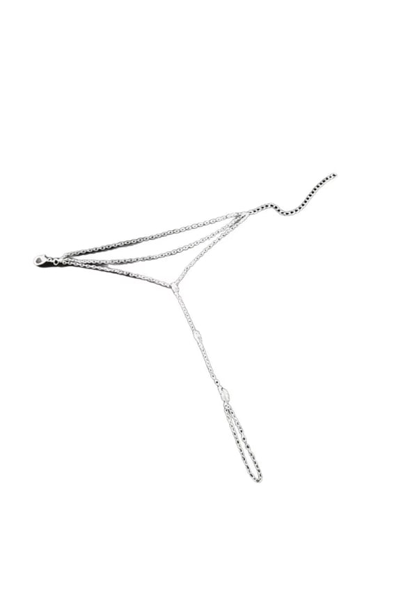 1pcs silver Layered Hand Chain Bracelet Minimalist Adjustable Unique Finger Chain Jewelry