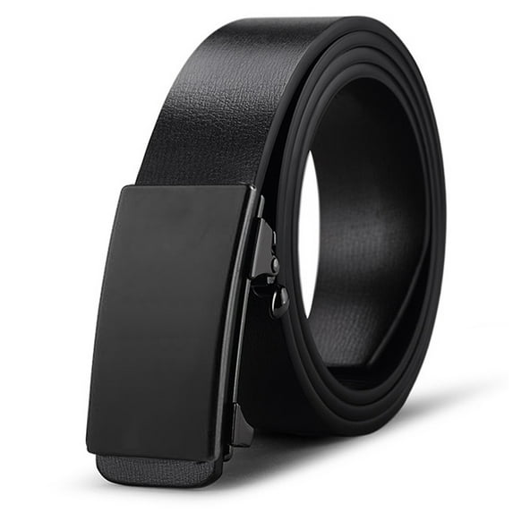 1pcs toothless automatic buckle cowhide leather belt casual versatile pants belt-105cm