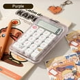 thumbnail image 1 of Clear and High-Precision 10 Digit Large LCD Display School Calculator with Dual Power Batteries and Solar, Transparent, 1 of 11