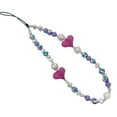 thumbnail image 1 of 1pcsY2K Polymer Clay Print Vintage Round Bead mobile phone chain Mobile phone tie Chain wristband - style:style1;, 1 of 5