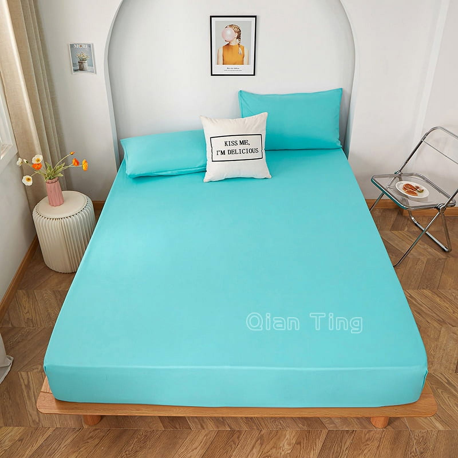 1piece 100Polyeste Egyption Quality Bedding Fitted Sheet Only(no