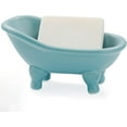 thumbnail image 1 of 1piece 5.6"Ceramic Mini Bathtub Soap Dish Small Planter Makeup Organizer Container -Multicolor (Excluding soap), 1 of 6