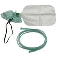 thumbnail image 1 of 1pk Adult Elongated Non-Rebreather Oxygen Mask w/6.8Ft Crush Resistant Tubing, 1 of 1
