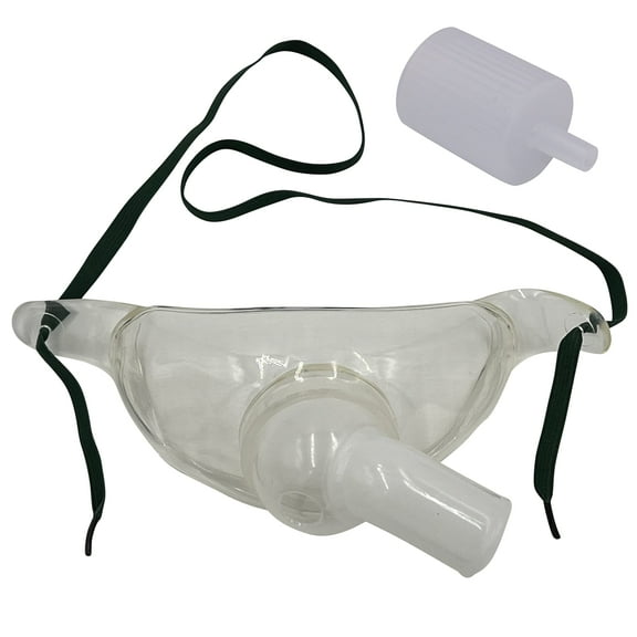 1pk Adult Oxygen Tracheostomy Collar Mask w/Swivel Connector