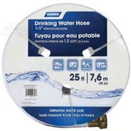1pk Camco 22735 RV Reinforced Water Hose, 25'
