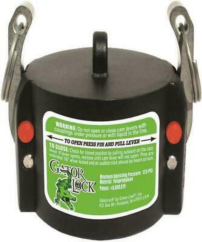 1pk Green Leaf GLP 150 CAP Cam Lever Hose Couplings, 11/2"