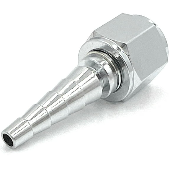 1pk Metal Oxygen Tubing Swivel Nipple Christmas Tree Connector