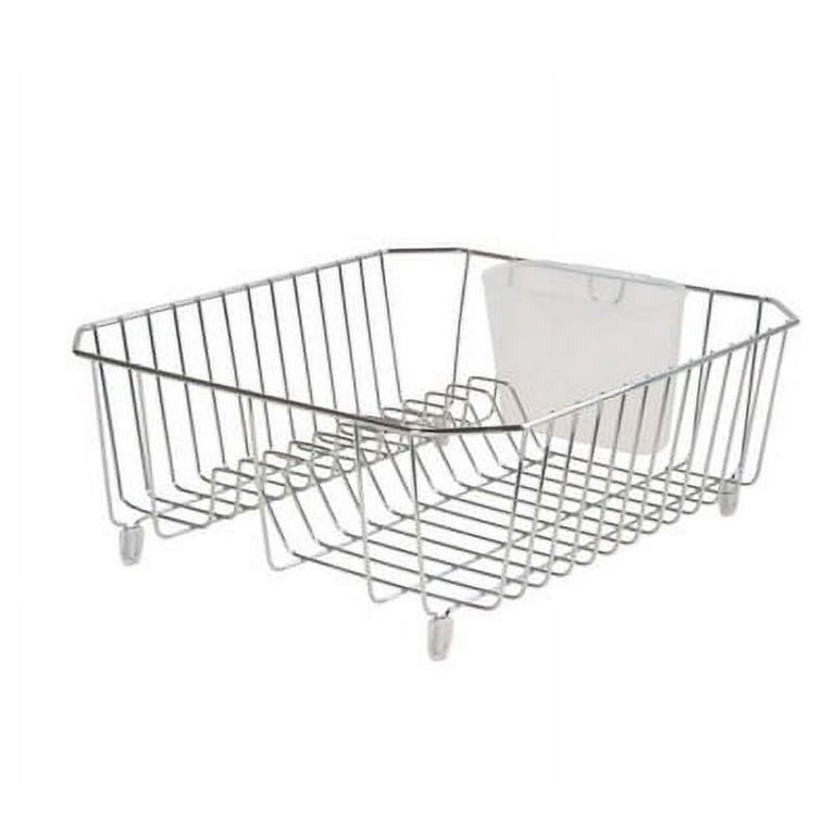 Rubbermaid Home Twin Sink Dish Drainer, Chrome