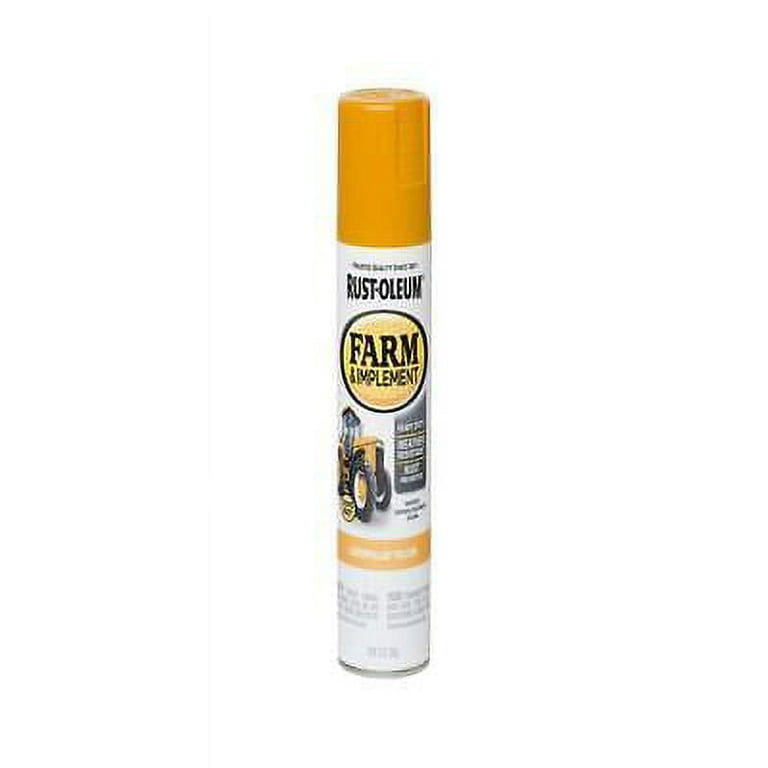 1pk Rust-Oleum 280140 Specialty Farm & Implement Rust Prevention Spray  Paint, Caterpillar Yellow, 12 Oz