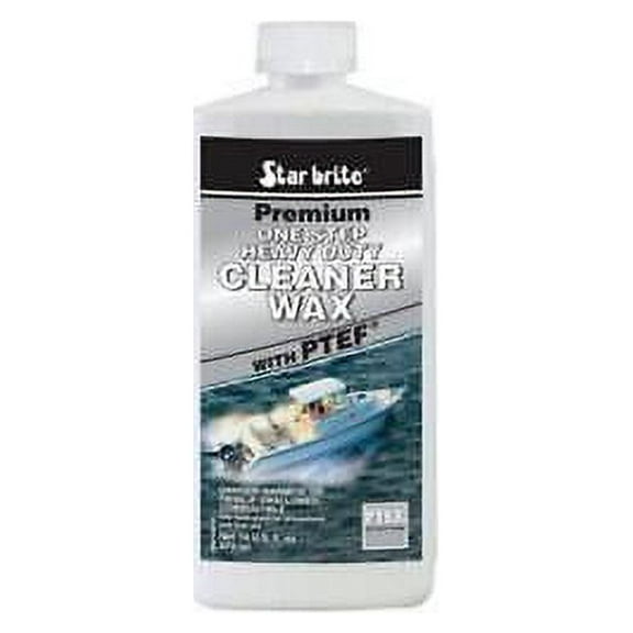 1pk Star Brite 89616 Premium One Step Heavy Duty Cleaner Wax With PTEF, 16 Oz