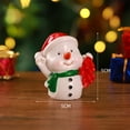 thumbnail image 1 of 1ps Cute Cartoon Christmas Animals Resin Ornaments, Creative Home Figurines, Father Christmas Elk Holiday Decorations,Cute Ornament, Home Living Room Bar Cafe Decor Ornament White, 1 of 5