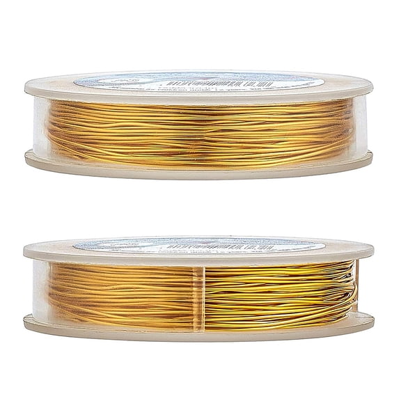 1roll 0.7mm(21Gauge) Tarnish Resistant Copper Wire 20m golden Jewelry Beading Wire for Crafts Beading Jewelry Making