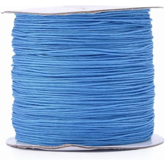 1roll 1 Roll 142.16 Yards(130m) 0.6mm Nylon Thread Bead Thread Nylon Thread Nylon Jewelry Cord Stringing Materials for DIY Bracelets Necklace Beading Jewelry Making and Crafts