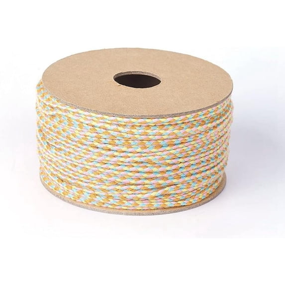 1roll 1 Roll 21.87 Yards(20m) 2mm Macrame Cotton Cord Bead Thread ...