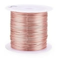 thumbnail image 1 of 1roll 1 Roll 59.05 Feet(18m) 0.6mm 22 Gauge Copper Craft Wire Copper Beading Wire Long-Lasting Plated Rose Gold Stringing Materials for DIY Bracelets Beading Jewelry Making and Crafts Copper, 1 of 2