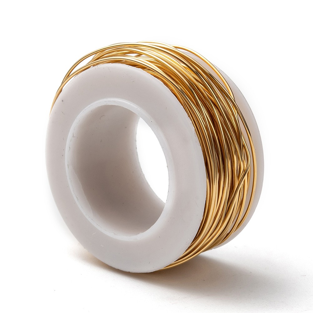 1roll 304 Stainless Steel Wire Golden 21 Gauge 0.7mm about 32.8 Feet(10m)/roll