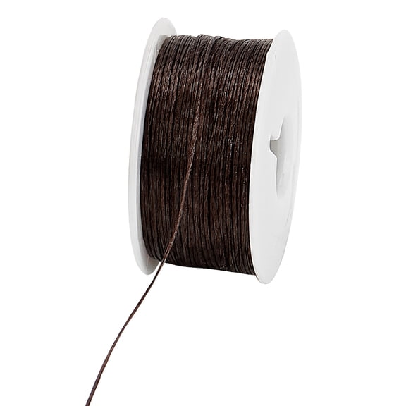 1roll 50 Yards Nylon Wire with Plastic Spools Coconut Brown 0.1mm about 50.00 Yards(45.72m)/Roll