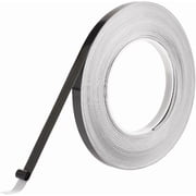 1roll 50m x 8mm Glossy Polyester Film Tape Black Waterproof Decor Tape Peel and Stick Self-Adhesive Wall Molding Trim Mirror Border Tile Caulk Strip for DIY Detailing Accent Wall Graphic Arts Black