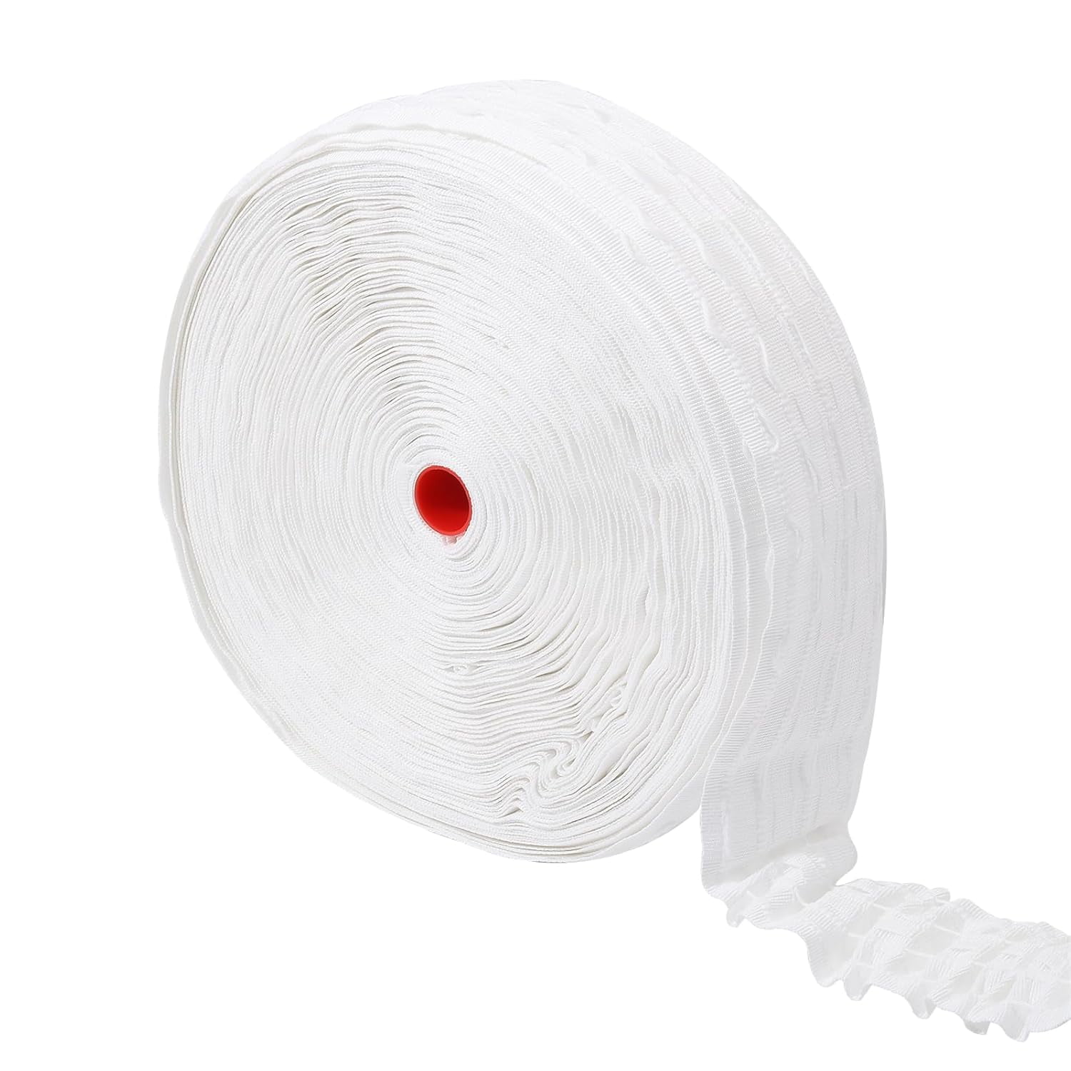 1roll 54 Yards 2.75 Inch Pleated Shirring Tape for Curtain White Curtain Pleat Tape for Window Treatments Making Pleated Curtains Home Decor White DIY