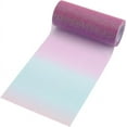 thumbnail image 1 of 1roll 6 Inch x 10 Yard Pink Glitter Tulle Roll Rainbow Gradient Tulle Netting Fabric Spool Decorative Sewing Craft Ribbon for Table Chair Tutu Skirt Christmas Party Wedding Birthday, 1 of 8