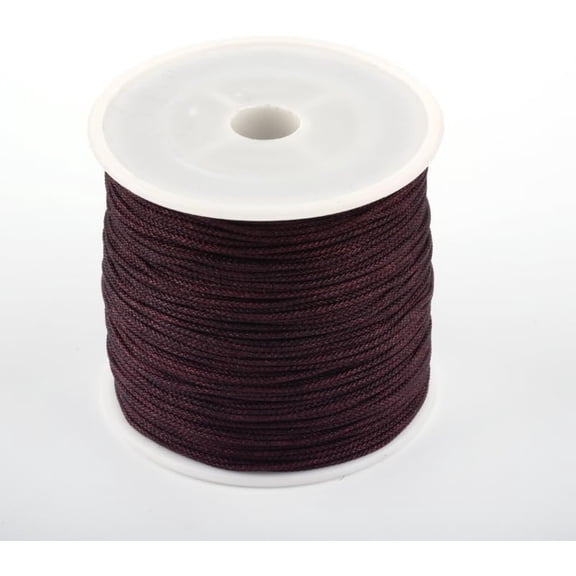 1roll Chinese Knot Nylon Thread Coconut Brown 0.8mm about 98.42 yards(90m)/roll