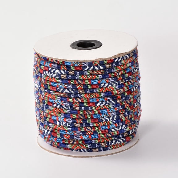 1roll Cloth Rope Ethnic Cords Blue 6mm about 50yards/roll(150 feet/roll)
