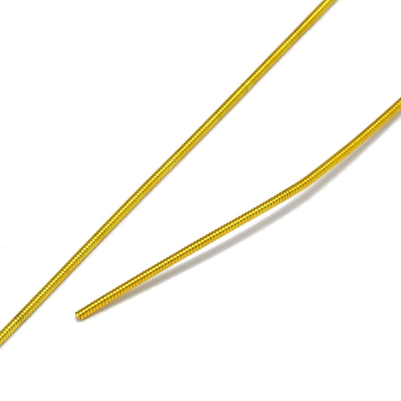 1roll Copper Wire Gimp Wire Flexible Coil Wire Metallic Thread for Embroidery Projects and Jewelry Making Cadmium Free & Nickel Free & Lead Free golden 18 Gauge 1mm about 16.40 Feet(5m)/Roll