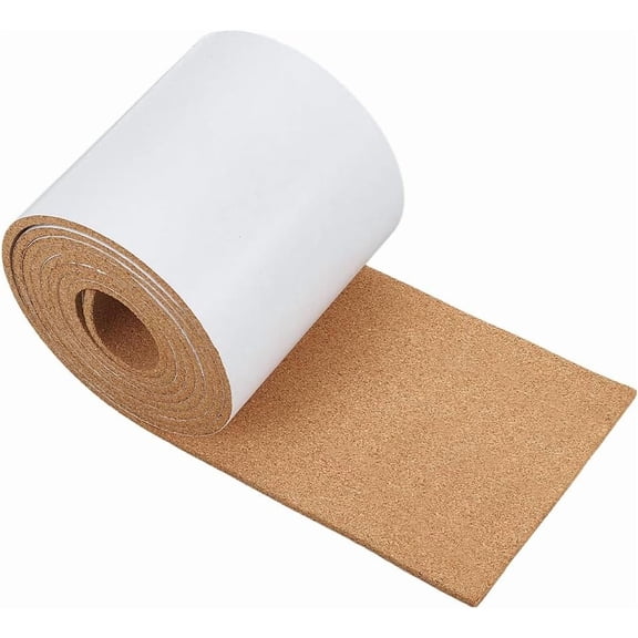1roll Cork Insulation Sheet Self-adhesive for Coaster Wall Decoration Party and DIY Crafts Supplies Peru 150x6mm 3m/roll for DIY