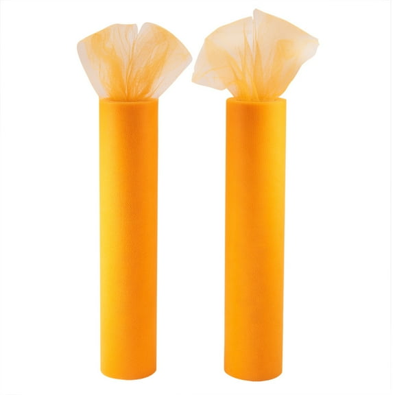 1roll Deco Mesh Ribbons Tulle Fabric Tulle Roll Spool Fabric For Skirt Making Orange 30cm 25yards/roll(22.86m/roll)