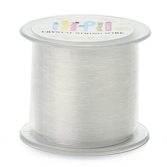 1roll Elastic Thread Clear 0.8mm about 142.16 yards(130m)/roll