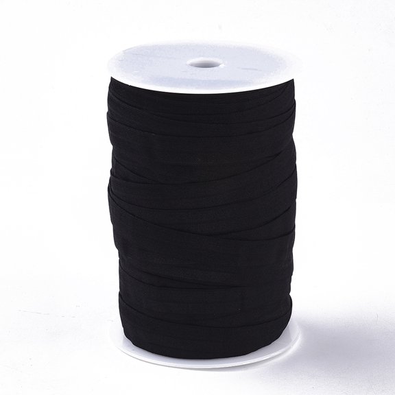 1roll Flat Elastic Rubber Cord/Band Webbing Garment Sewing Accessories Black 15mm about 75m/roll