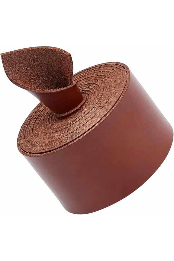 1roll Imitation Leather Garment Accessories Saddle Brown 200x3.75x0.12cm