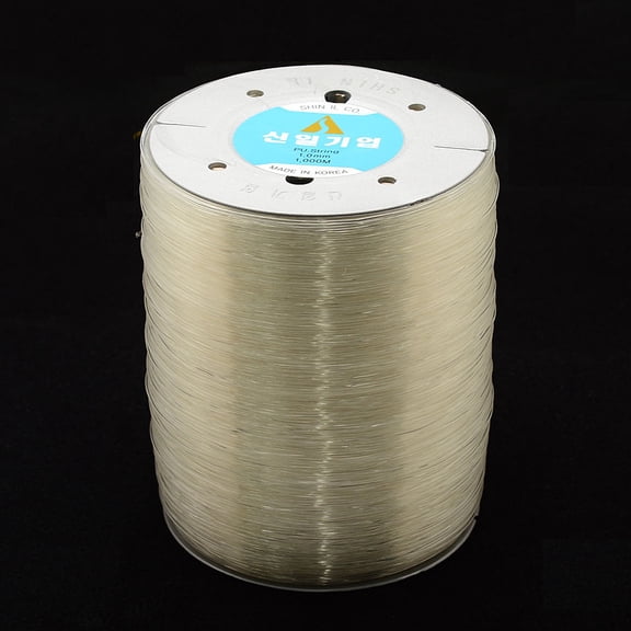 1roll Korean Elastic Thread Round Stretch Bracelet String Clear 1mm about 1093.61 yards(1000m)/roll