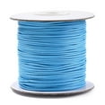 thumbnail image 1 of 1roll Korean Waxed Polyester Cord Deep Sky Blue 1mm about 85yards roll, 1 of 5