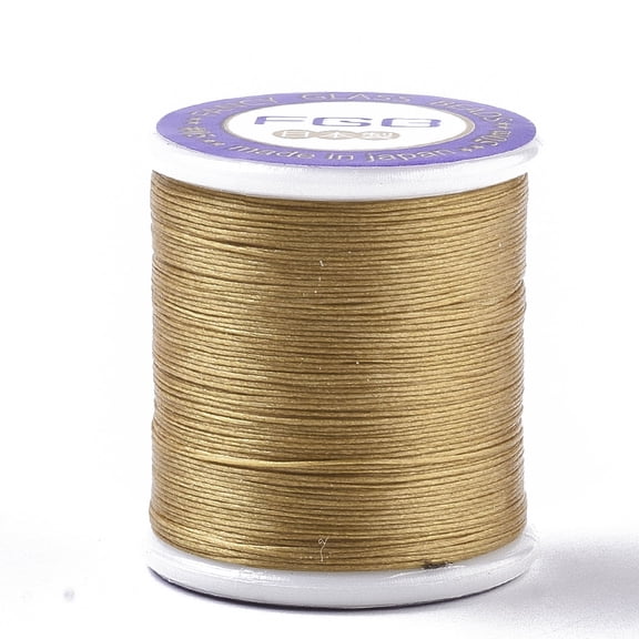 1roll Nylon 66 Coated Beading Threads for Seed Beads Goldenrod 0.1mm about 54.68 yards(50m)/roll 1roll