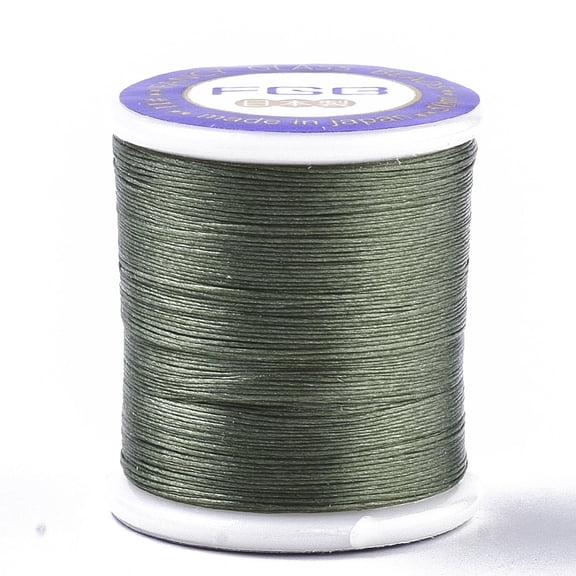 1roll Nylon 66 Coated Beading Threads for Seed Beads Green 0.1mm about 54.68 yards(50m)/roll