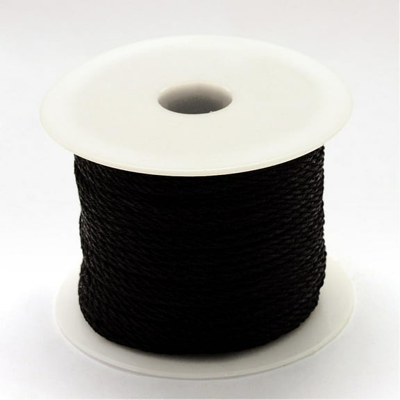 1roll Nylon Thread Black 2mm about 54.68 yards(50m)/roll