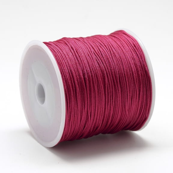 1roll Nylon Thread Chinese Knotting Cord Cerise 1.5mm about 164.04 Yards(150m)/Roll