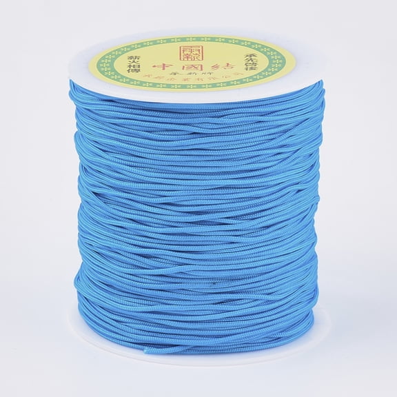 1roll Nylon Thread Deep Sky Blue 1.5mm about 120.29 yards(110m)/roll