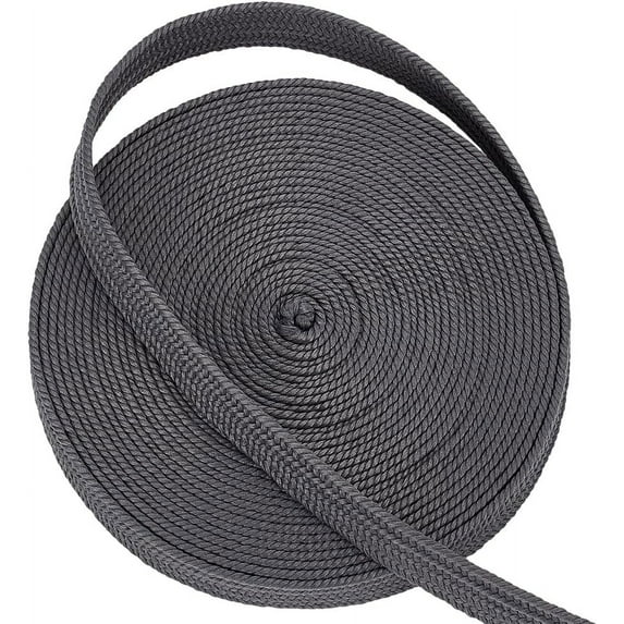 1roll PU Leather Cord for Samurai Handle Rope Gray 12mm Craft Supplies Handmade Set