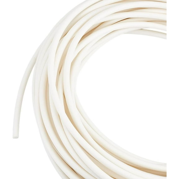1roll PVC Plastic Cord Round for Curtain Decoration White 6mm about 21.87 Yards(20m)/Roll