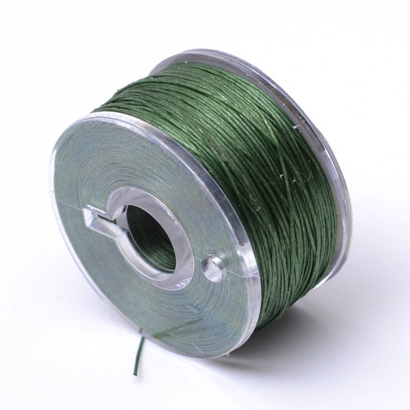 1roll Special Coated Nylon Beading Threads for Seed Beads Dark Olive Green 0.1mm about 50yards/roll