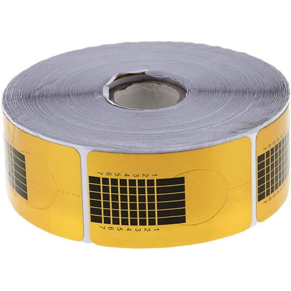 1roll Stich Stickers Nail Stickers Paper Nail Forms Nail Molds Dual Nail Forms for Nail Guide Stickers for Women Nail Tips Nail Art Sticker Earth Tones Miss Golden Refer to