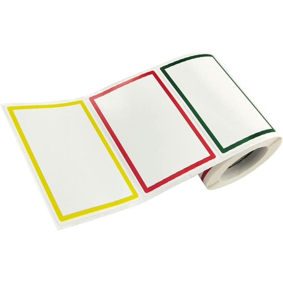 1roll Sticker Sticker, Classification Blank Plain Decal Christmas Decor Clothing Colors Book Line with Office, Office Tag Label School Self Writing Wrapping Stickers Name