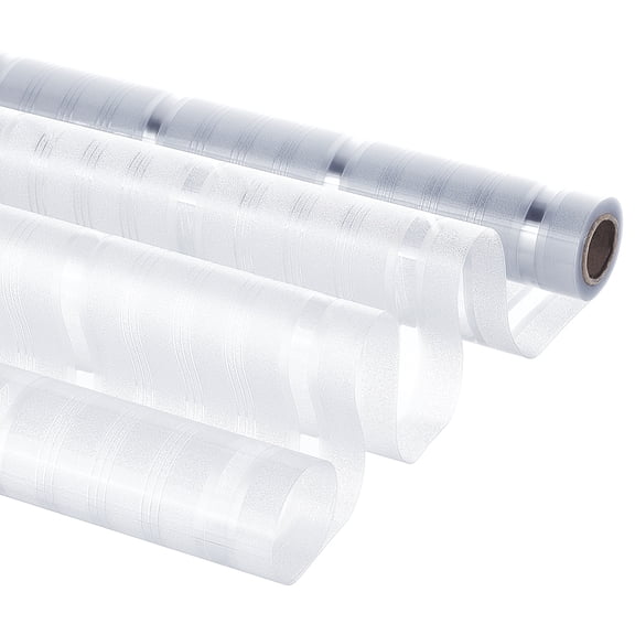 1roll Translucent PVC Window Privacy Film Stickers Frosted Stripe Window Film for Home Glass Clear 30cm