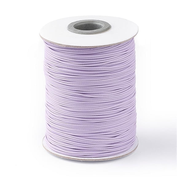 1roll Waxed Polyester Cord Lilac 1mm about 85yards/roll